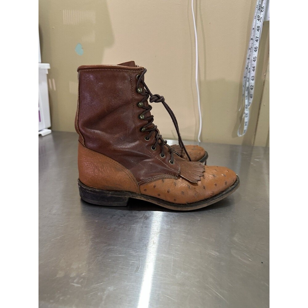 Durango Men's Two Toned Leather Western Lace Up Boots Size 9 D
